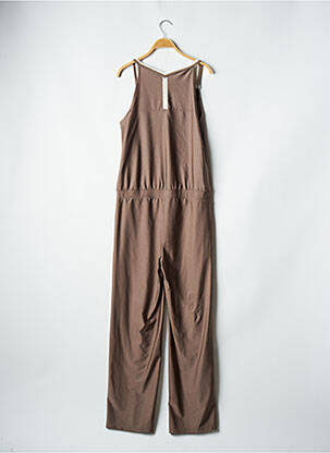 Combi-pantalon fines bretelles fines bretelles marron HBT femme
