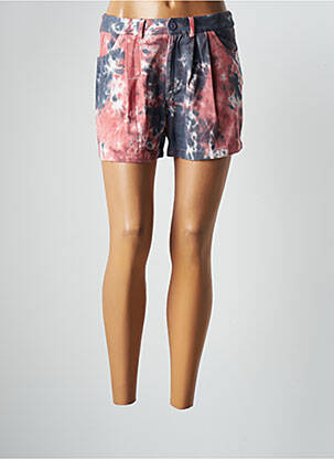 Short fermeture zippée sous rabat boutonné taille normale rouge SEE U SOON femme