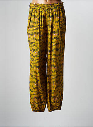 Pantalon large jaune BSB pour femme