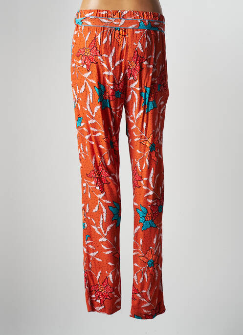 Pantalon large orange BSB pour femme
