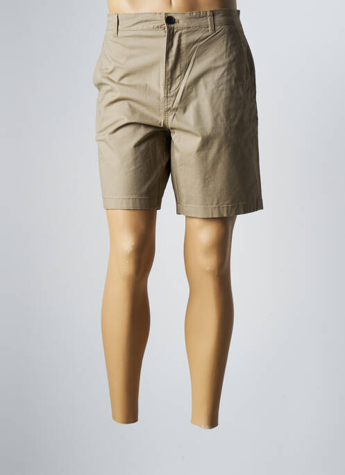 Bermuda beige SELECTED pour homme