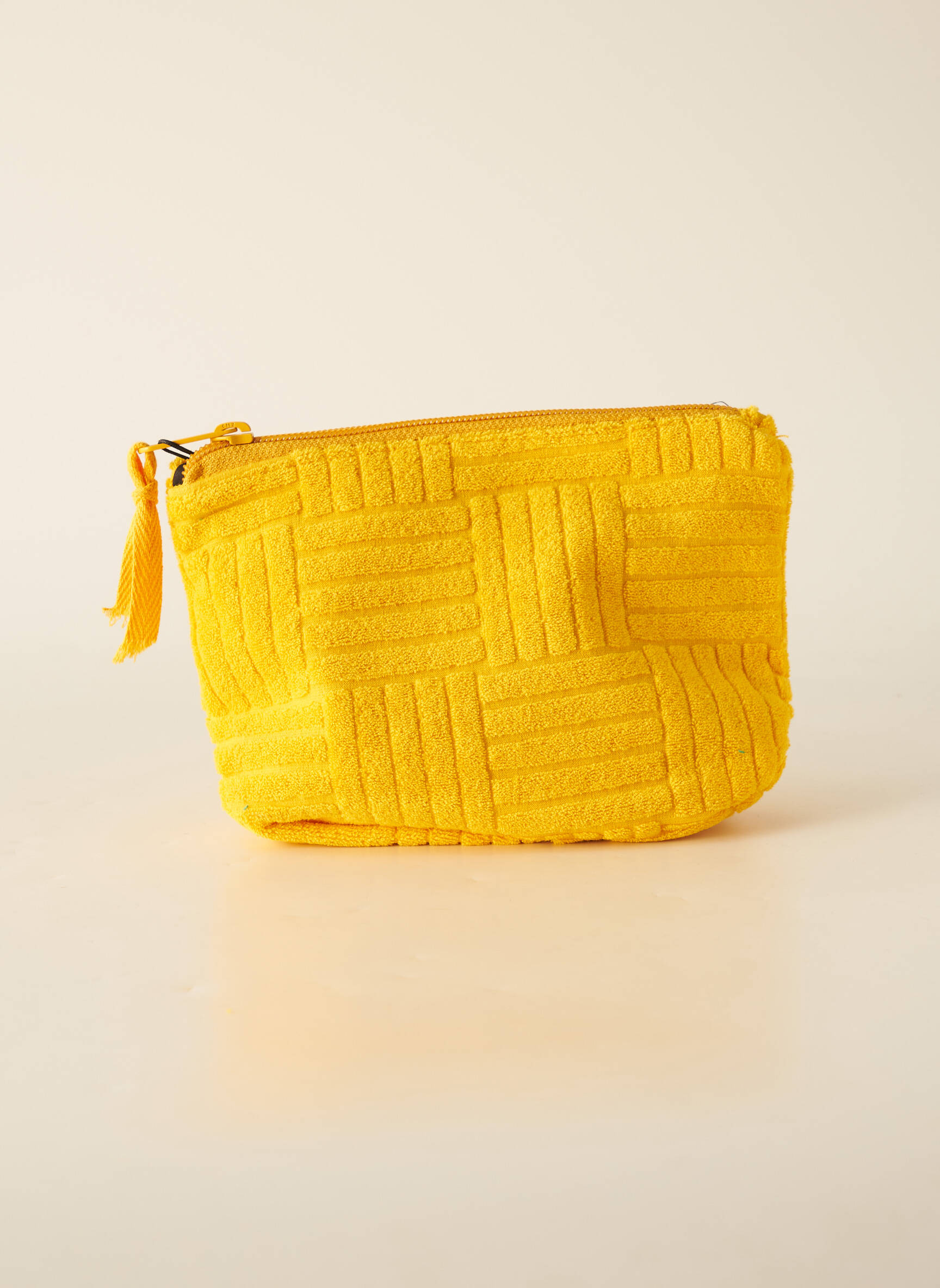 Pochette sale jaune femme