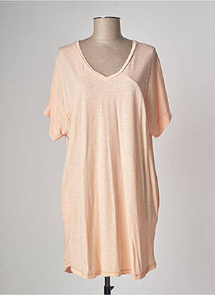 Tunique manches courtes tissage jersey rose PAKO LITTO femme