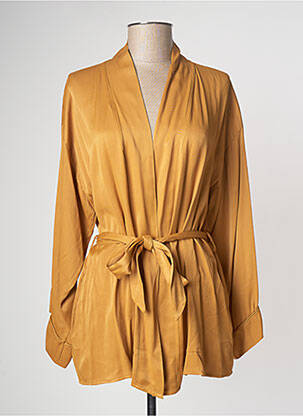 Veste kimono manches longues jaune PAKO LITTO femme
