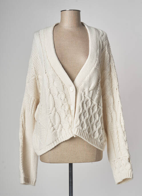 Gilet manches longues beige PAKO LITTO pour femme