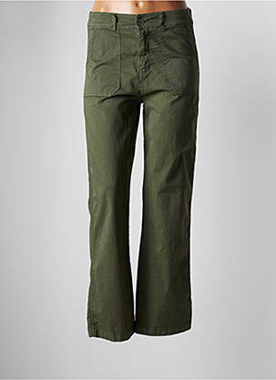 Pantalon droit vert PAKO LITTO pour femme