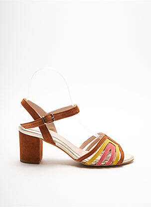 Sandales/Nu pieds marron ROMANNE pour femme