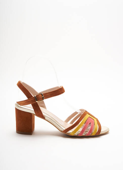 Sandales/Nu pieds marron ROMANNE pour femme