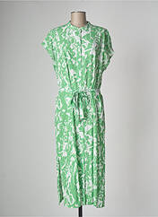 Robe mi-longue vert ICHI pour femme seconde vue