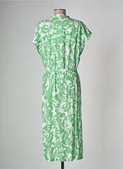 Robe mi-longue vert ICHI pour femme seconde vue