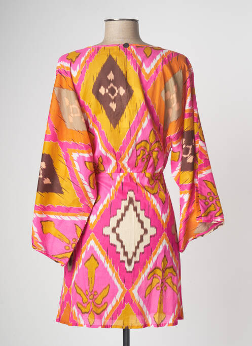 Robe mi-longue rose BSB pour femme