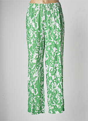 Pantalon large vert ICHI pour femme