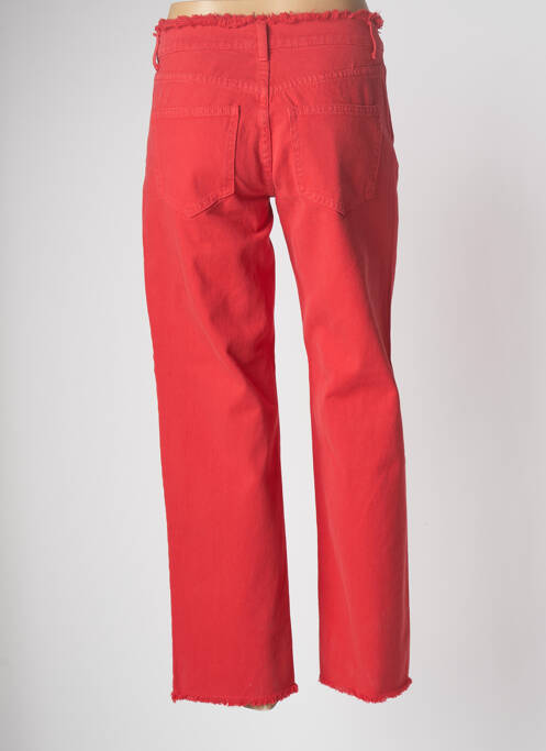Jeans coupe droite rouge VILA pour femme