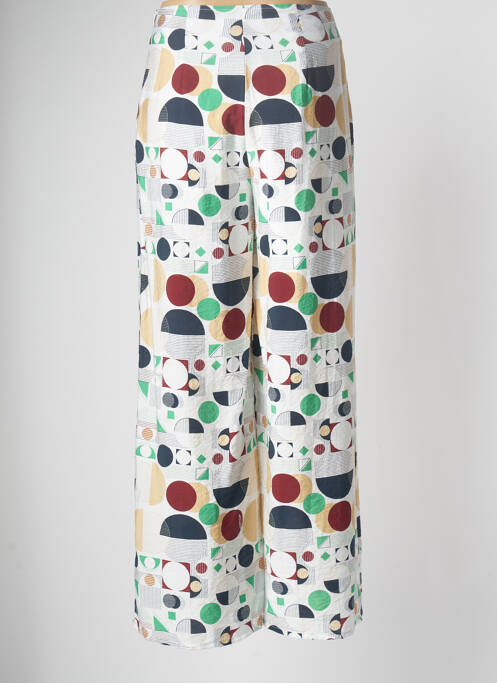 Pantalon large blanc ICHI pour femme