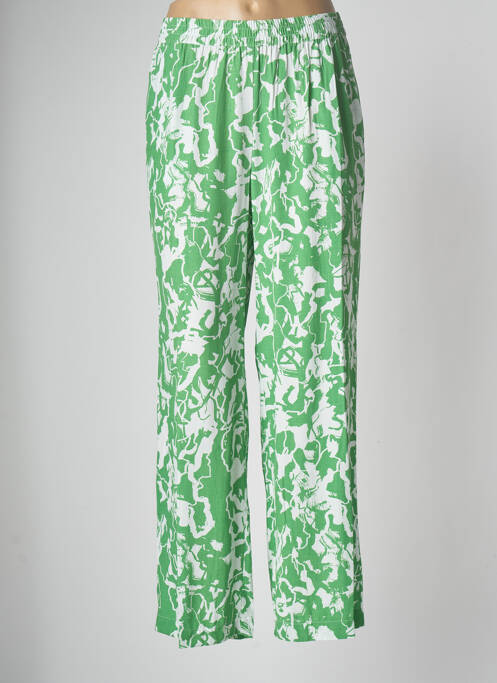 Pantalon large vert ICHI pour femme