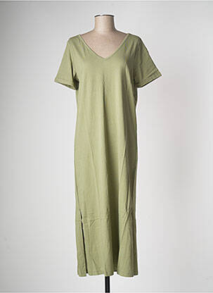 Robe longue vert CREAM pour femme