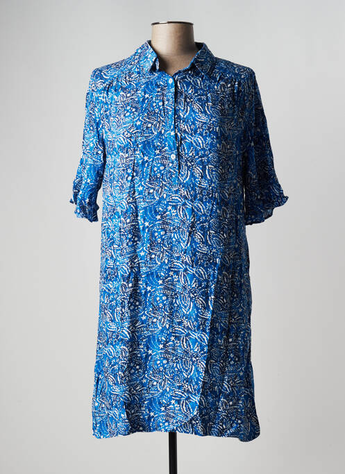 Robe mi-longue bleu LOLA ESPELETA pour femme