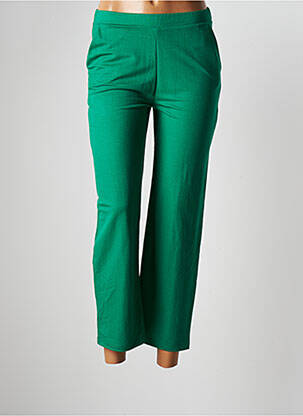 Pantalon droit vert SCORZZO pour femme