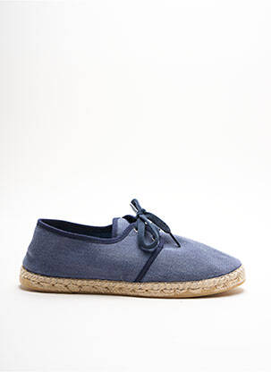 Espadrilles fermeture lacets plateforme bleu LA MAISON DE L'ESPADRILLE homme