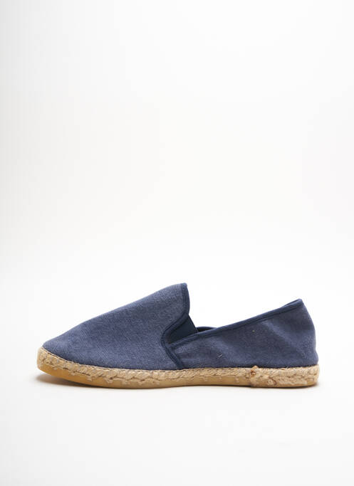 Espadrilles fermeture lacets plateforme bleu LA MAISON DE L'ESPADRILLE homme