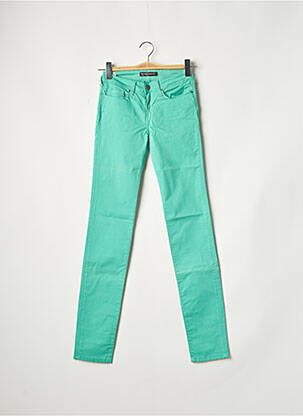 Pantalon slim stretch vert TEDDY SMITH fille