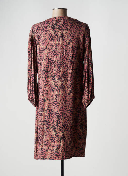 Robe mi-longue marron SIGNE NATURE femme