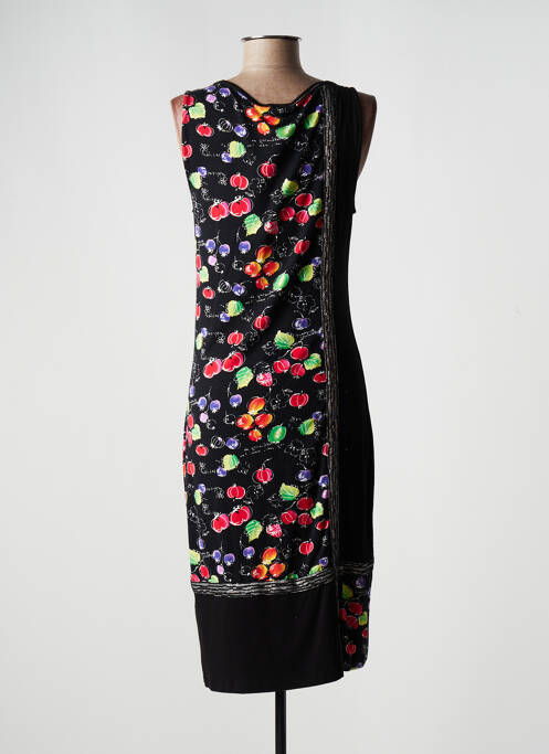 Robe mi-longue noir REVER MILE pour femme