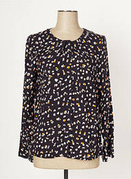 Blouse imprimé fantaisie manches longues marron MOLLY BRACKEN femme