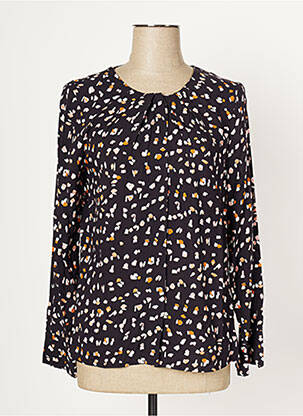 Blouse imprimé fantaisie manches longues marron MOLLY BRACKEN femme