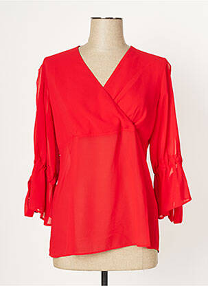 Blouse manches 3/4 manches 3/4 rouge FRACOMINA femme