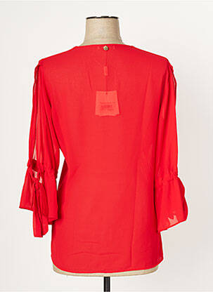Blouse manches 3/4 manches 3/4 rouge FRACOMINA femme