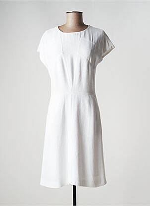 Robe mi-longue blanc HUGO BOSS pour femme
