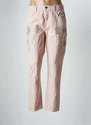Pantalon droit rose TWIN SET pour femme