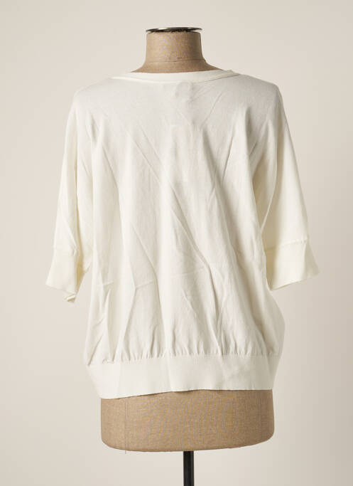 Gilet manches longues beige DEVERNOIS pour femme