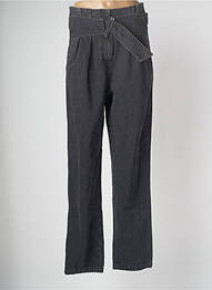 Jeans coupe droite taille haute taille haute gris IRO femme