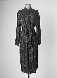 Robe mi-longue manches longues manches longues vert ESSENTIEL ANTWERP femme
