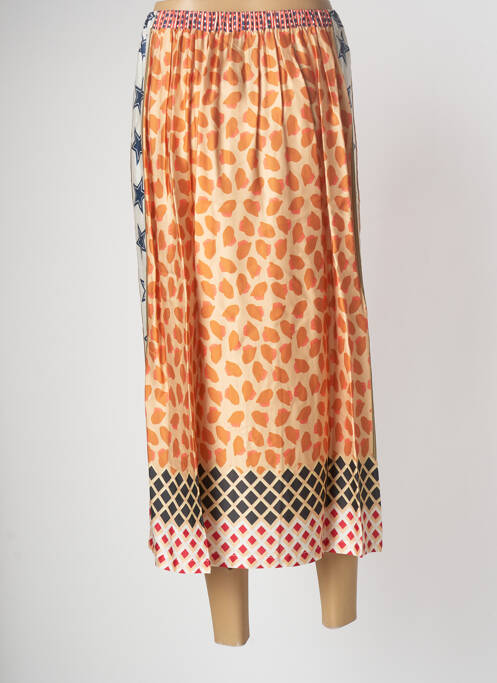 Jupe longue orange ME369 pour femme