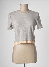 Top manches courtes manches courtes gris LA NOUVELLE femme