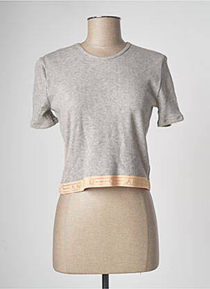 Top manches courtes manches courtes gris LA NOUVELLE femme