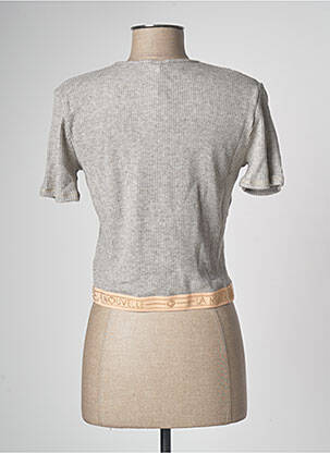 Top manches courtes manches courtes gris LA NOUVELLE femme
