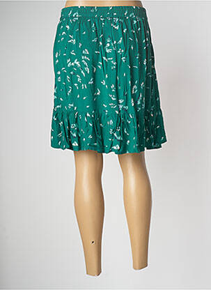 Jupe mi-longue taille haute vert GRACE & MILA femme