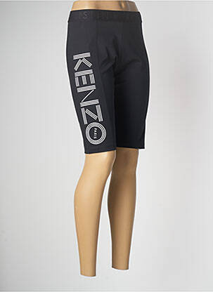 Cycliste effet matière satinée taille haute noir KENZO femme