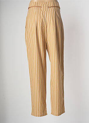 Pantalon droit taille à pinces taille haute beige MES DEMOISELLES...PARIS femme