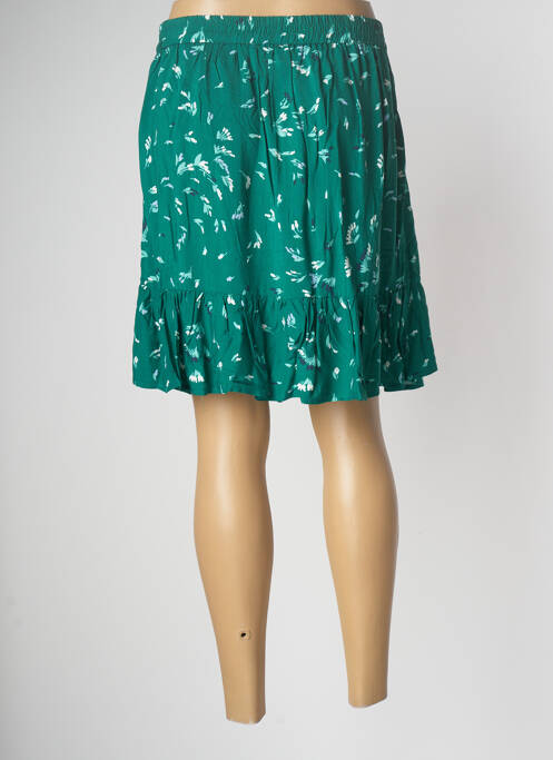 Jupe mi-longue taille haute vert GRACE & MILA femme