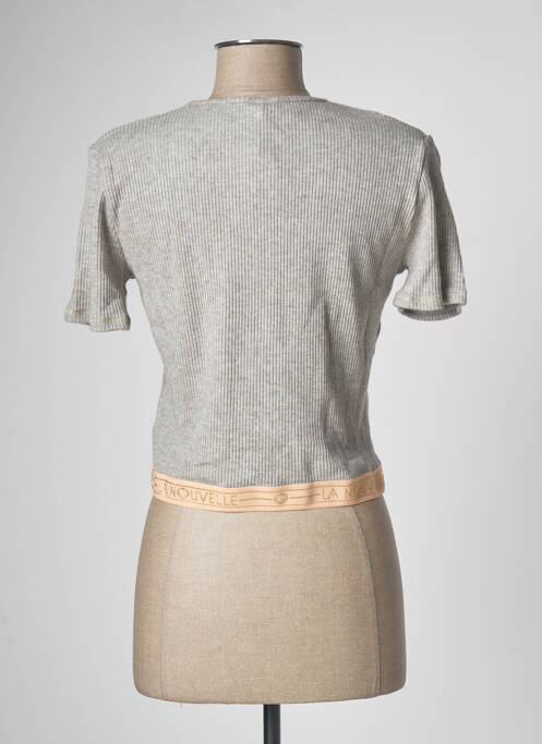 Top gris LA NOUVELLE pour femme