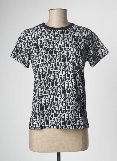 T-shirt noir KARL LAGERFELD pour femme