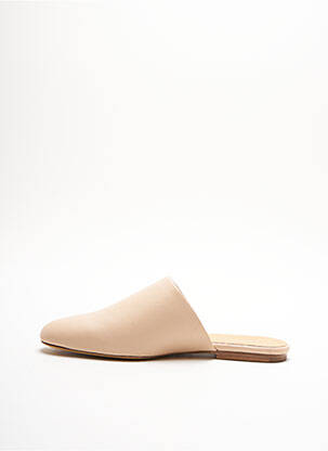 Mules/sabots tissage satiné talon plat jusqu'à 3cm beige JIL SANDER femme