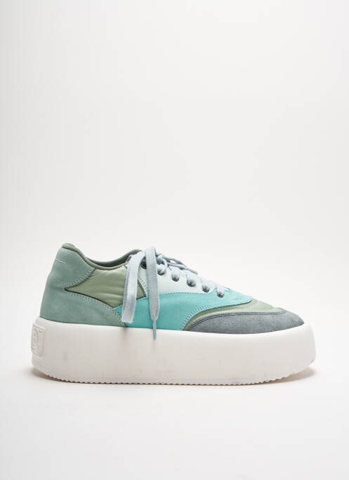 Baskets tissage satiné talon de 4 à 6cm vert MAISON MARGIELA femme
