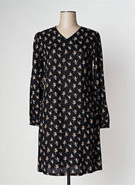 Robe mi-longue manches longues manches longues noir AGATHE & LOUISE femme