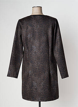 Robe courte manches longues manches longues marron IMPACT femme
